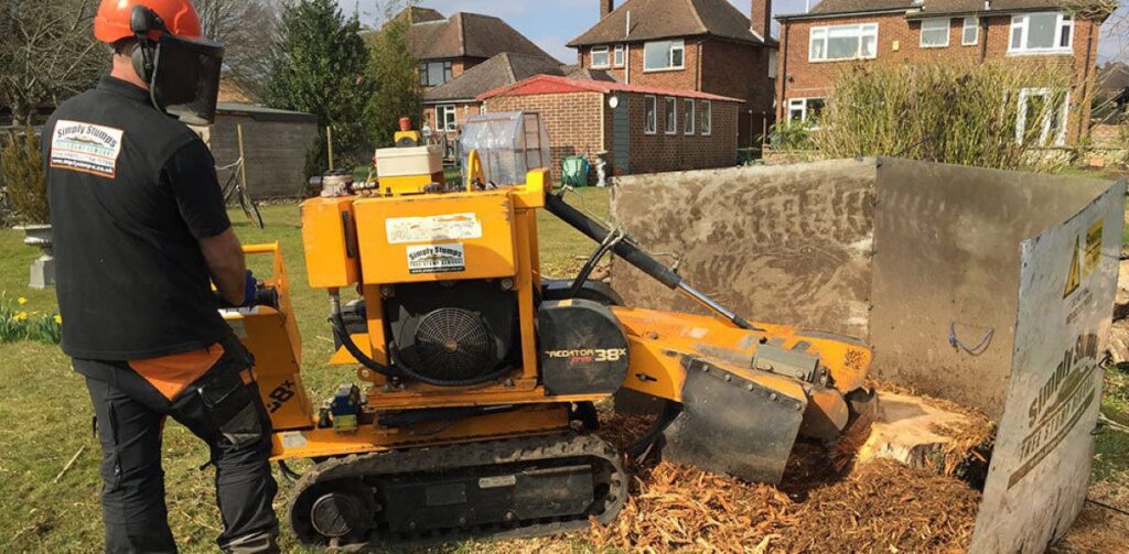 commercial stump grinding
